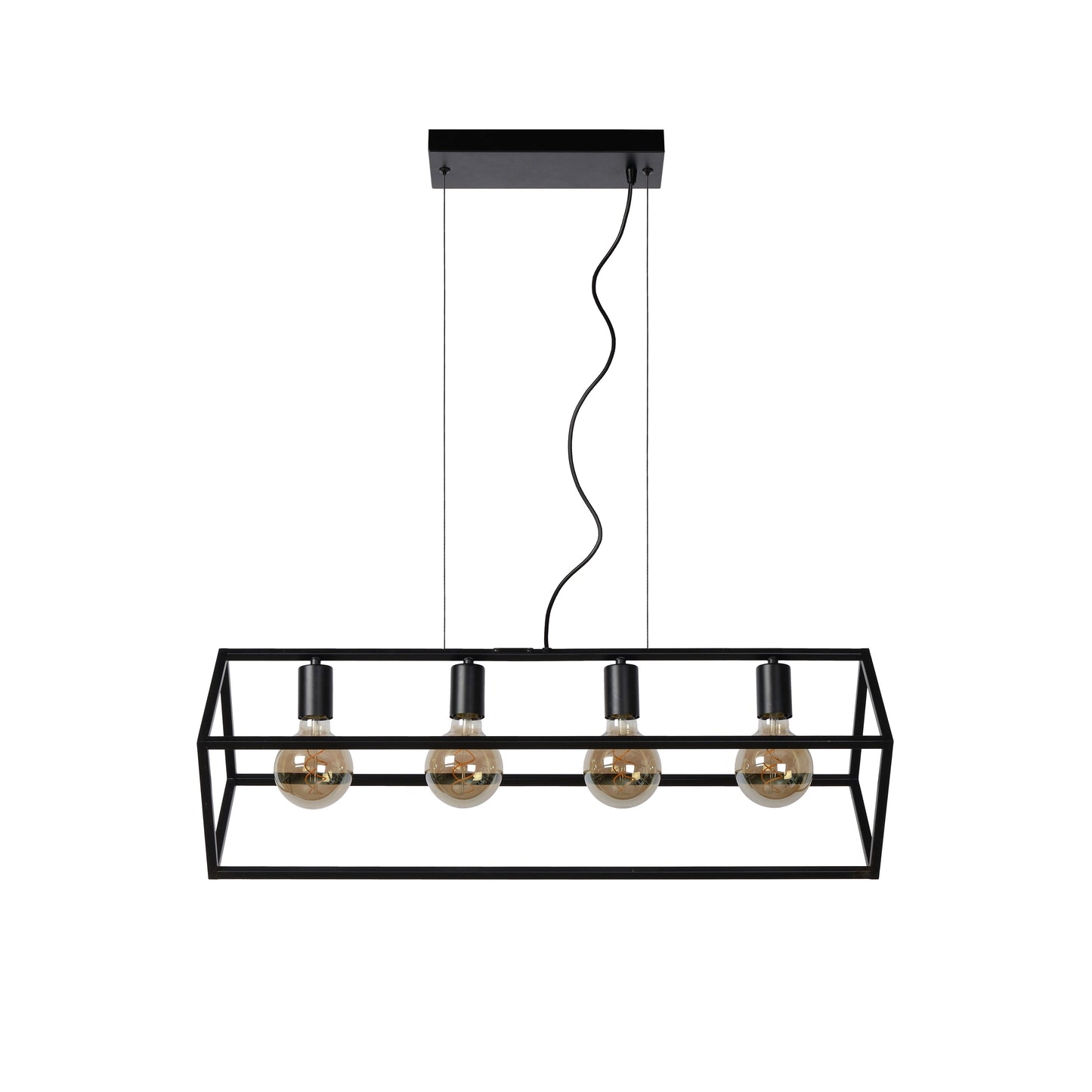 Lucide FABIAN - Pendant light - 4xE27 - Black