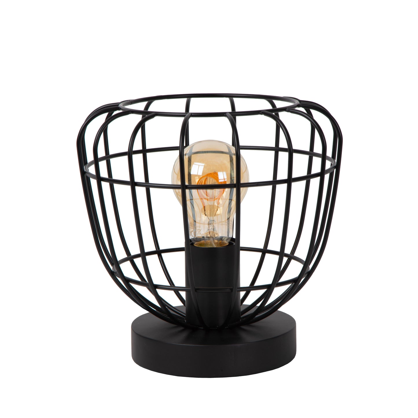 Lucide FILOX - Table lamp - Ø 20 cm - 1xE27 - Black