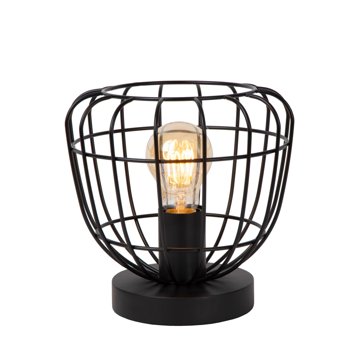 Lucide FILOX - Table lamp - Ø 20 cm - 1xE27 - Black