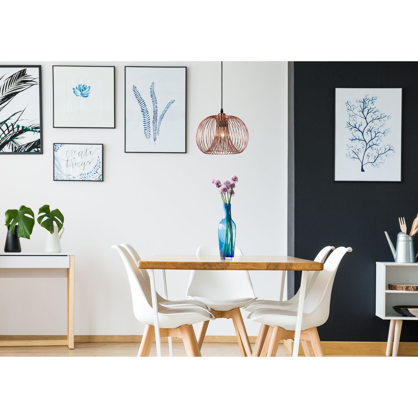 Lucide VINTI - Pendant light - Ø 30 cm - 1xE27 - Copper