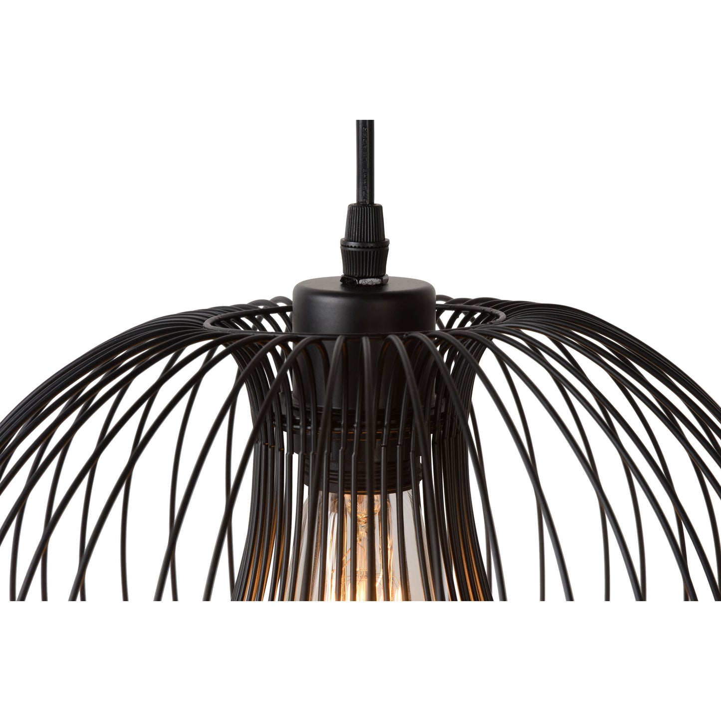 Lucide VINTI - Pendant light - Ø 30 cm - 1xE27 - Black