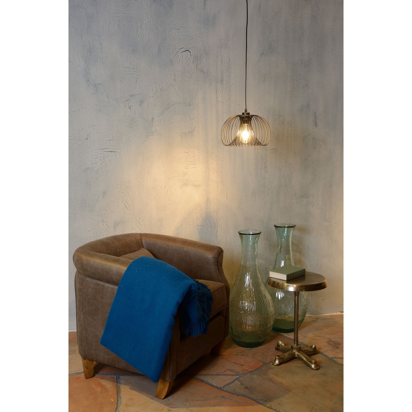 Lucide VINTI - Pendant light - Ø 30 cm - 1xE27 - Black