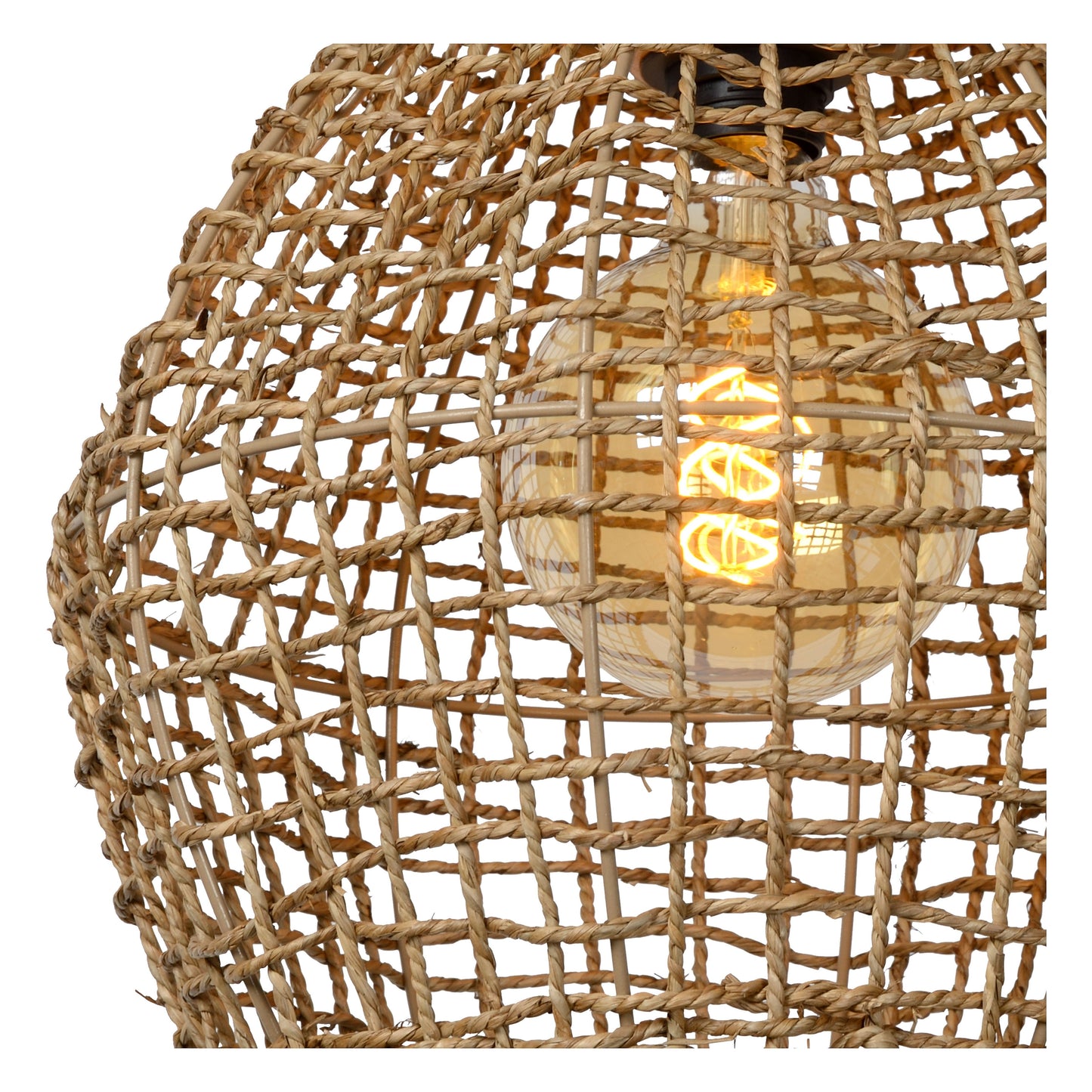 Lucide ALBAN - Pendant light - Ø 35 cm - 1xE27 - Natural