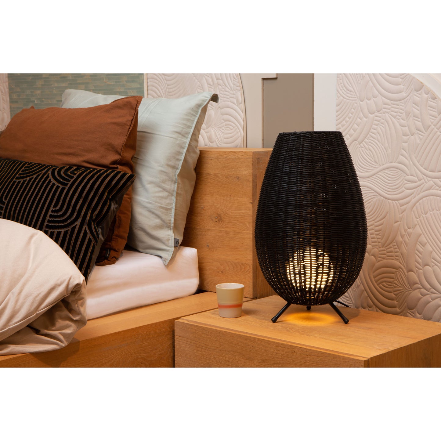 Lucide COLIN - Table lamp - Ø 30 cm - 1xG9 - Black