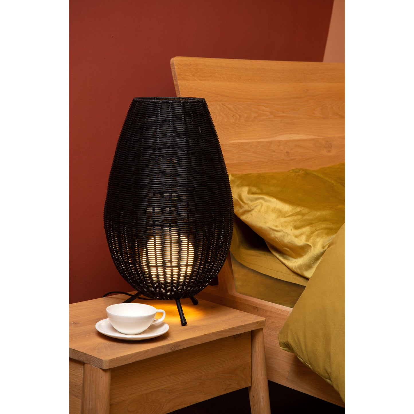 Lucide COLIN - Table lamp - Ø 30 cm - 1xG9 - Black