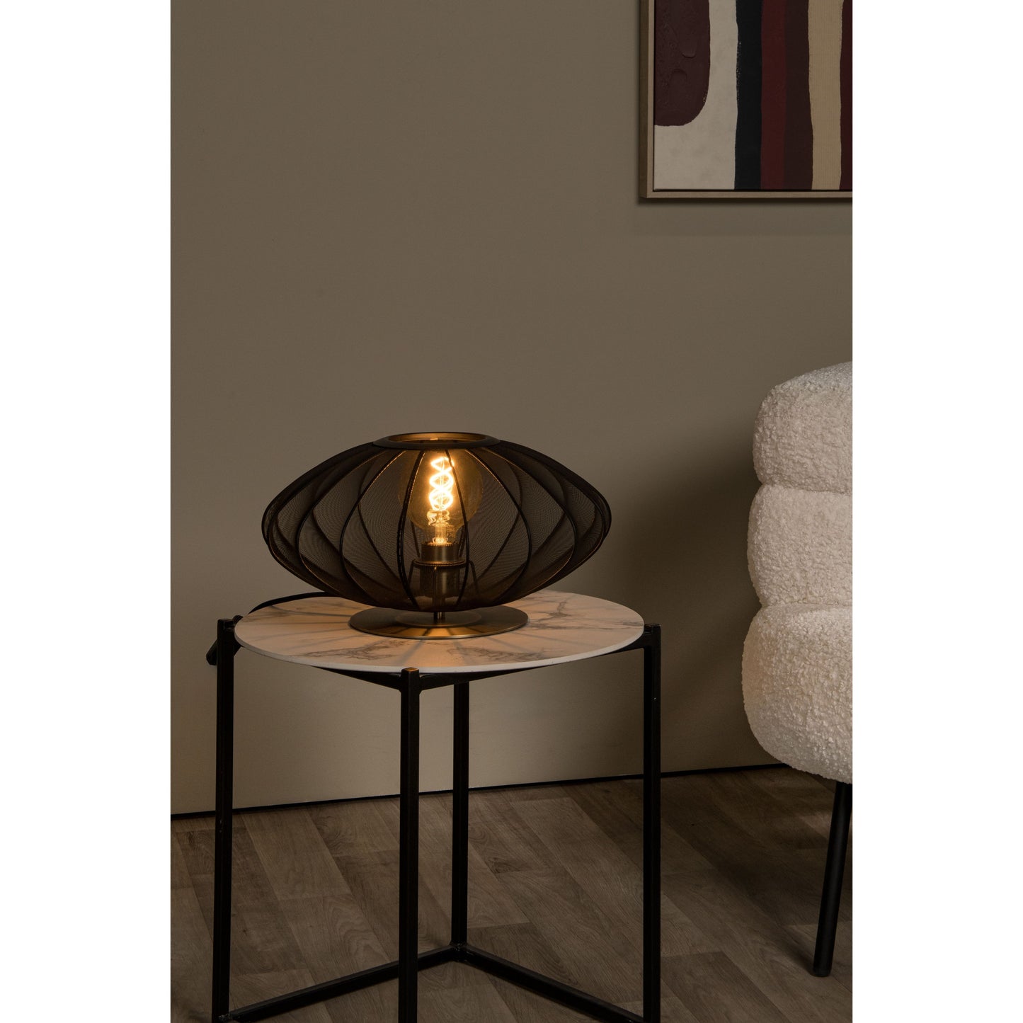 Lucide CORINA - Table lamp - Ø 40 cm - 1xE27 - Black