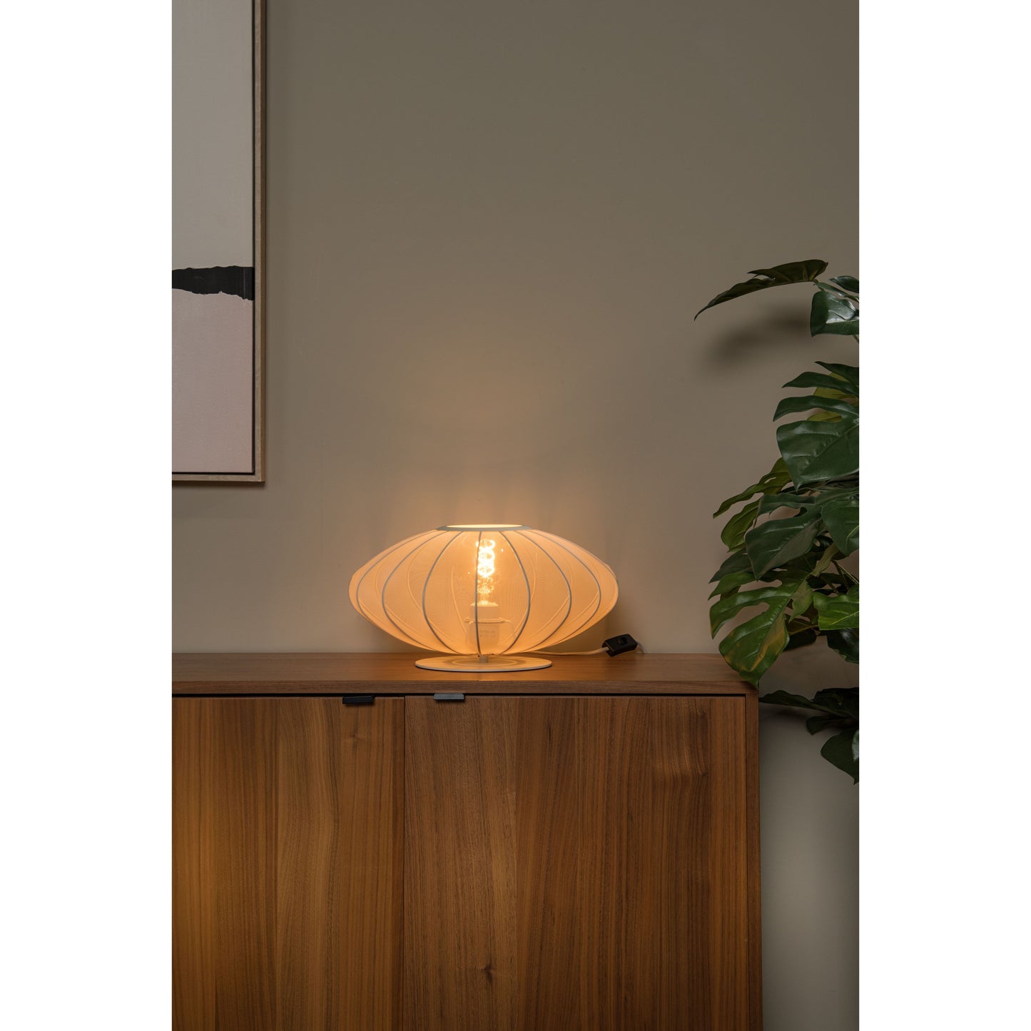 Lucide CORINA - Table lamp - Ø 40 cm - 1xE27 - Cream