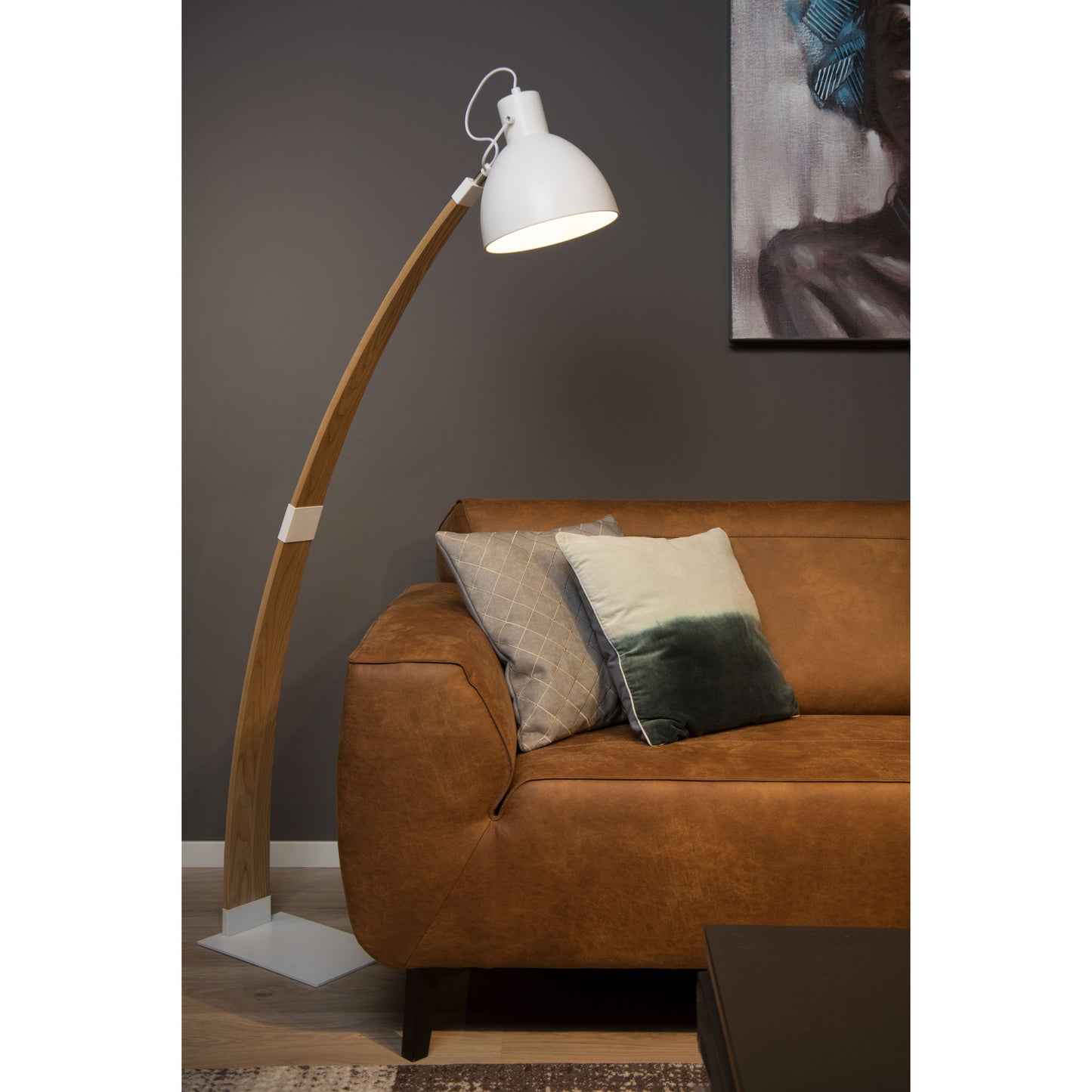 Lucide CURF - Floor reading lamp - 1xE27 - White