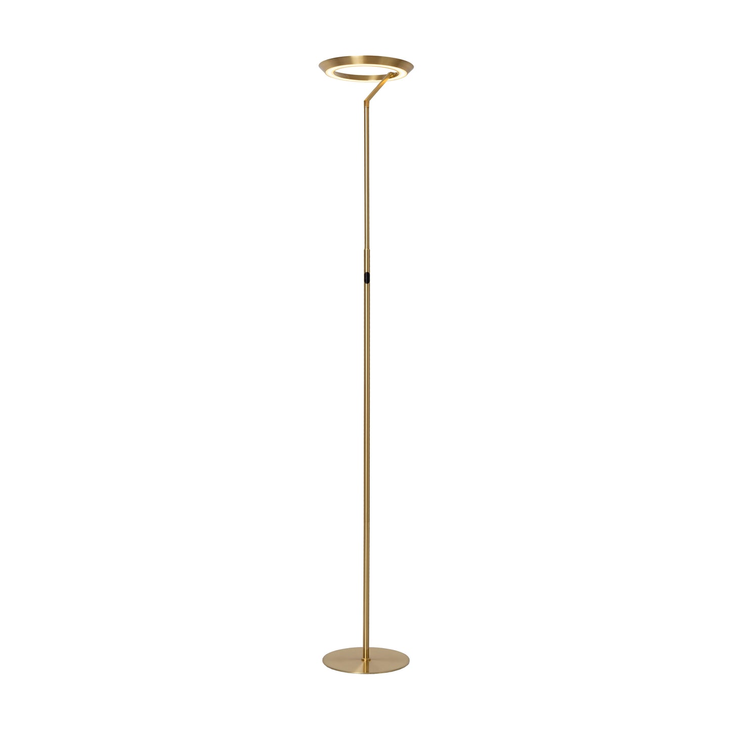 Lucide CELESTE - Floor lamp - Ø 28 cm - LED Dim. - 1x21W 2700K - Matt Gold / Brass