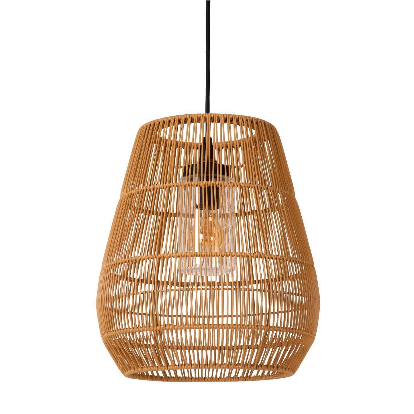 Lucide NERIDA - Pendant light Indoor/Outdoor - Ø 35 cm - 1xE27 - IP44 - Natural
