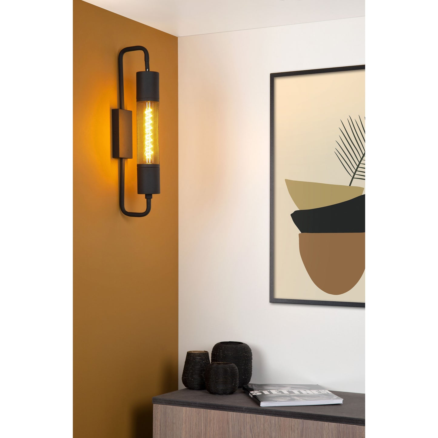 Lucide CALIXT - Wall light - 1xE27 - Black