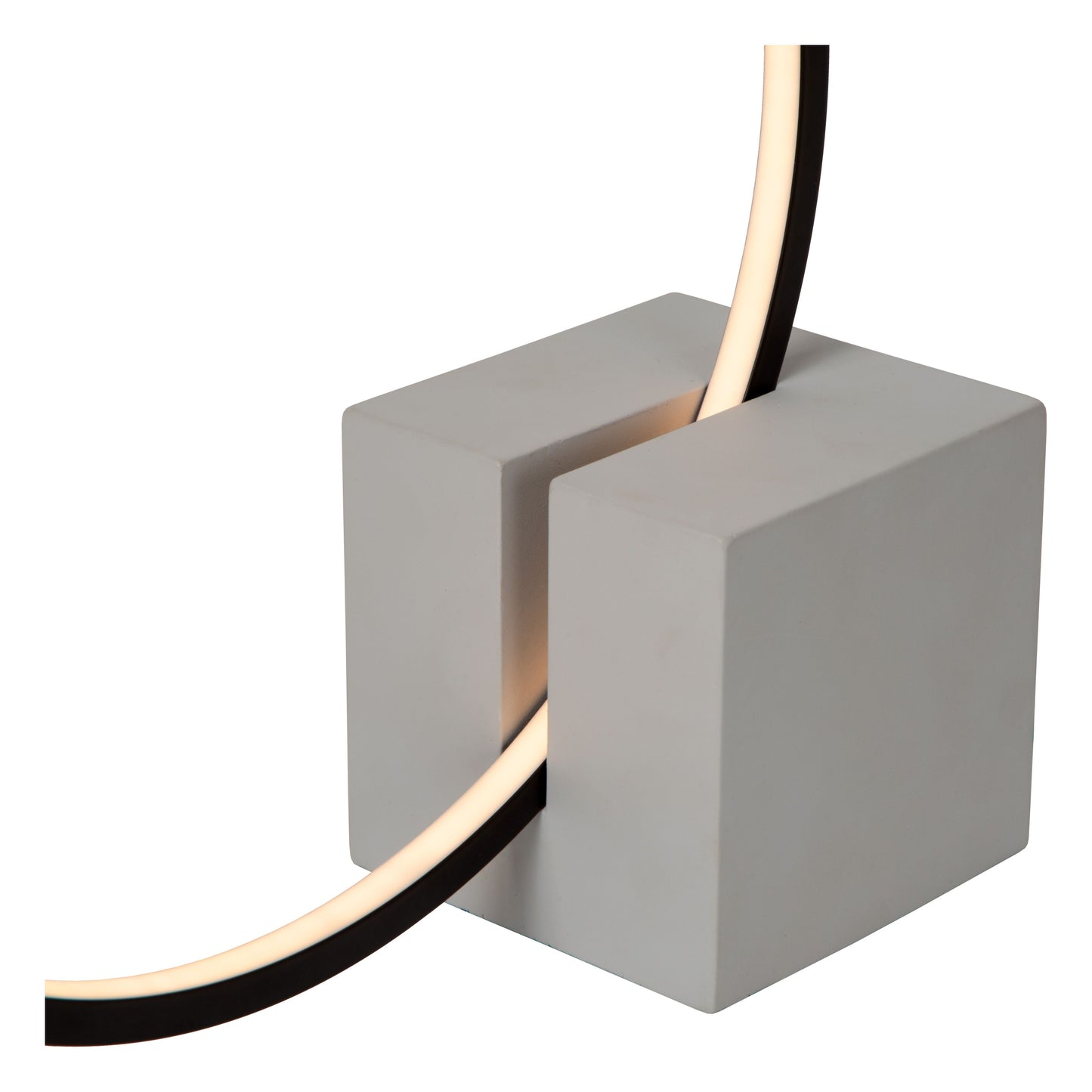 Lucide CIRKELIS - Table lamp - LED Dim. - 1x6W 3000K - Black