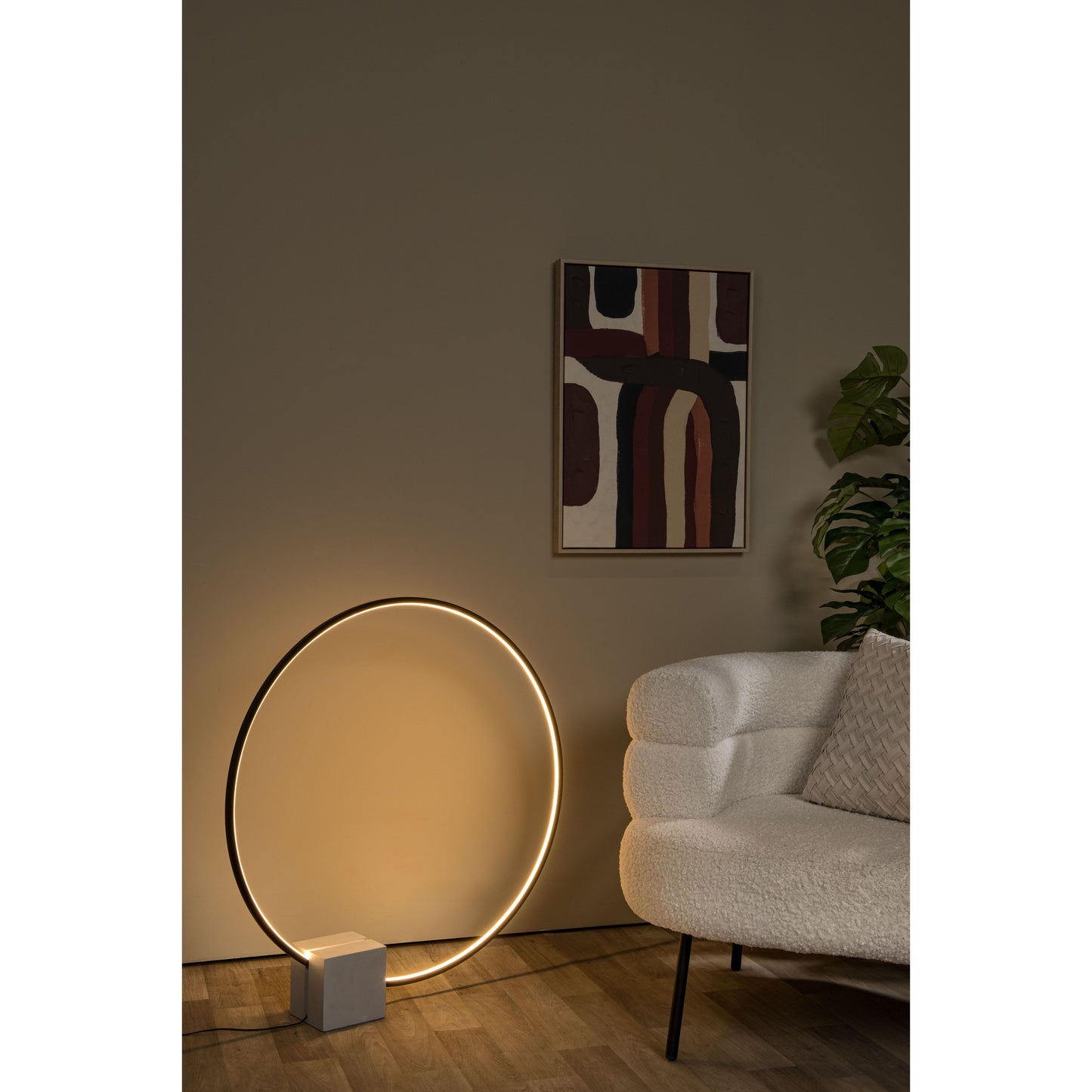Lucide CIRKELIS - Table lamp - LED Dim. - 1x24W 3000K - Black
