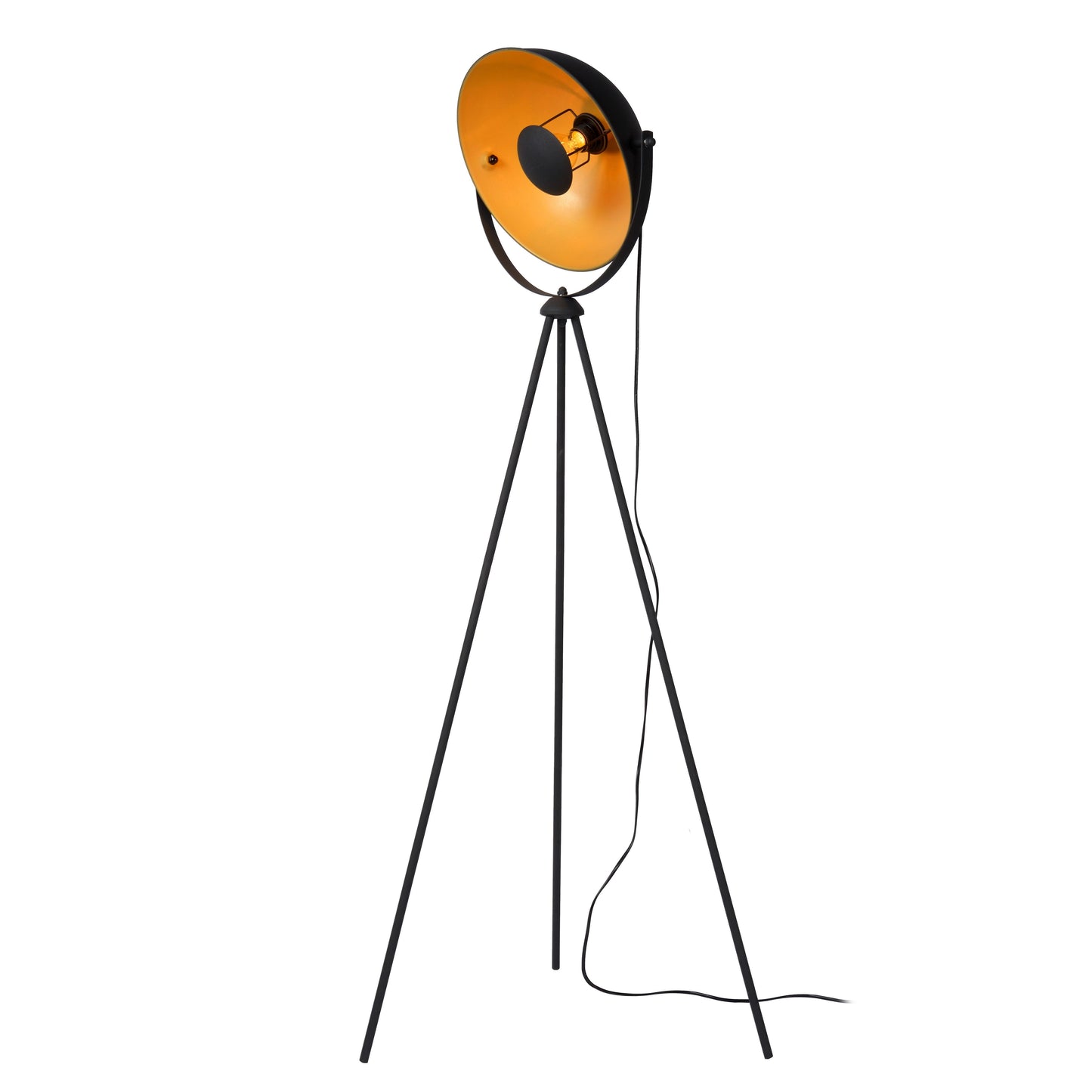 Lucide ALVARO - Floor lamp - 1xE27 - Black
