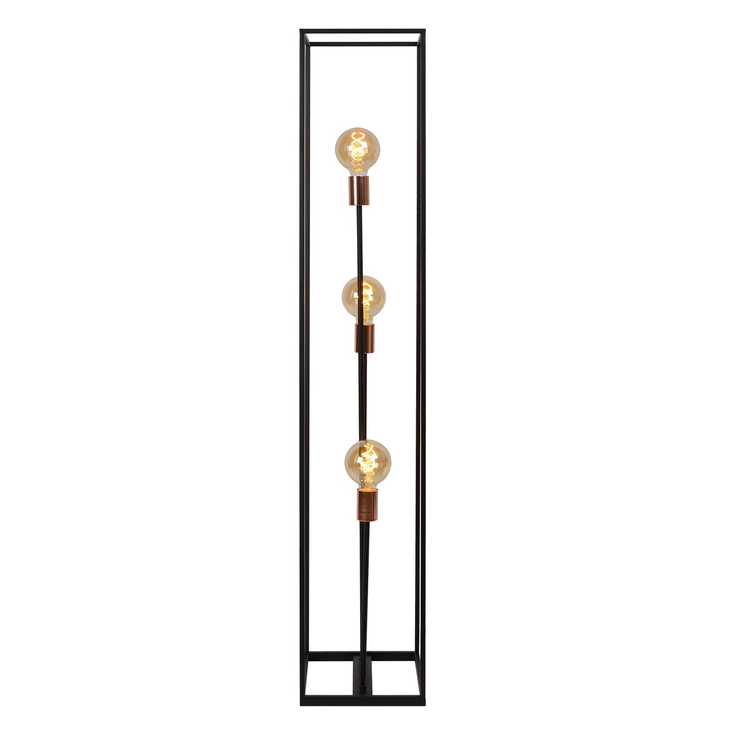 Lucide ARTHUR - Floor lamp - 3xE27 - Black