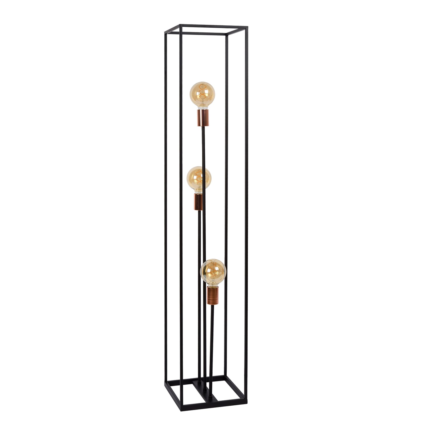 Lucide ARTHUR - Floor lamp - 3xE27 - Black