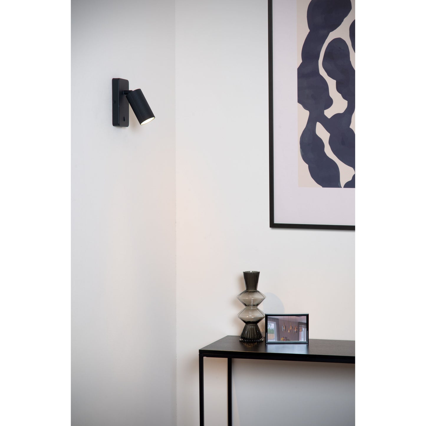 Lucide CLUBS - Bedside lamp / Wall light - 1xGU10 - Black
