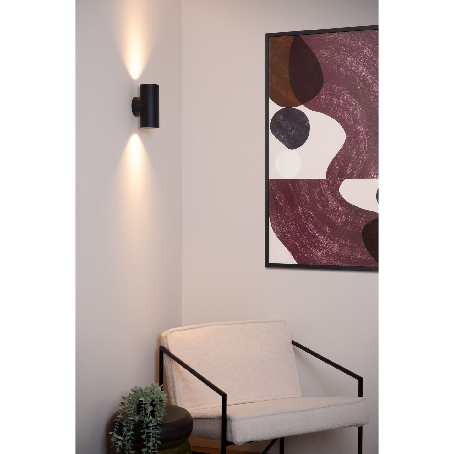 Lucide BONDI - Wall spotlight / Wall light - 2xGU10 - Black