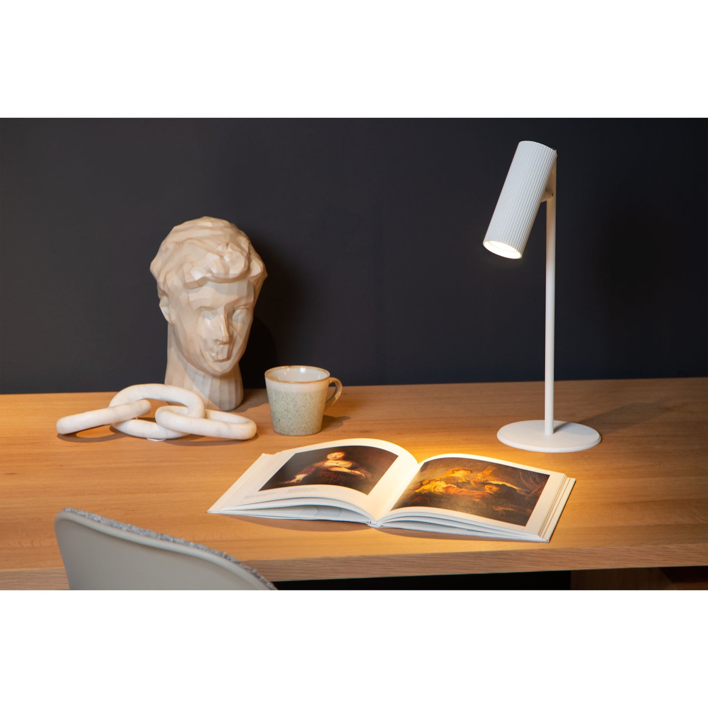 Lucide CLUBS - Table lamp - 1xGU10 - White