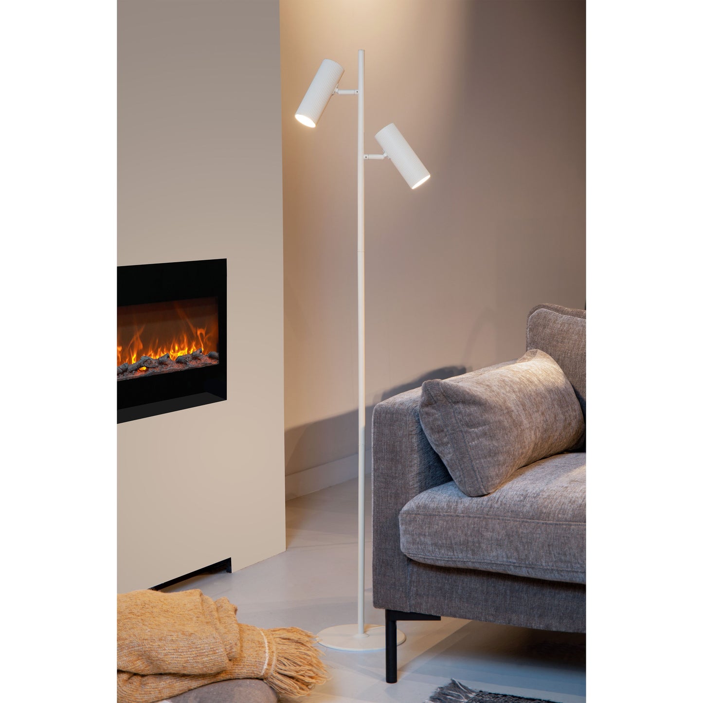 Lucide CLUBS - Floor lamp - 2xGU10 - White