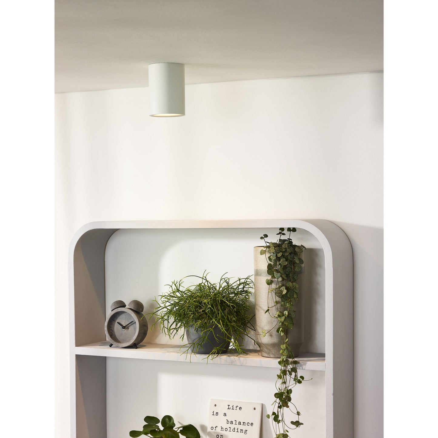 Lucide BENTOO-LED - Ceiling spotlight - Ø 8 cm - LED Dim. - GU10 - 1x5W 3000K - White