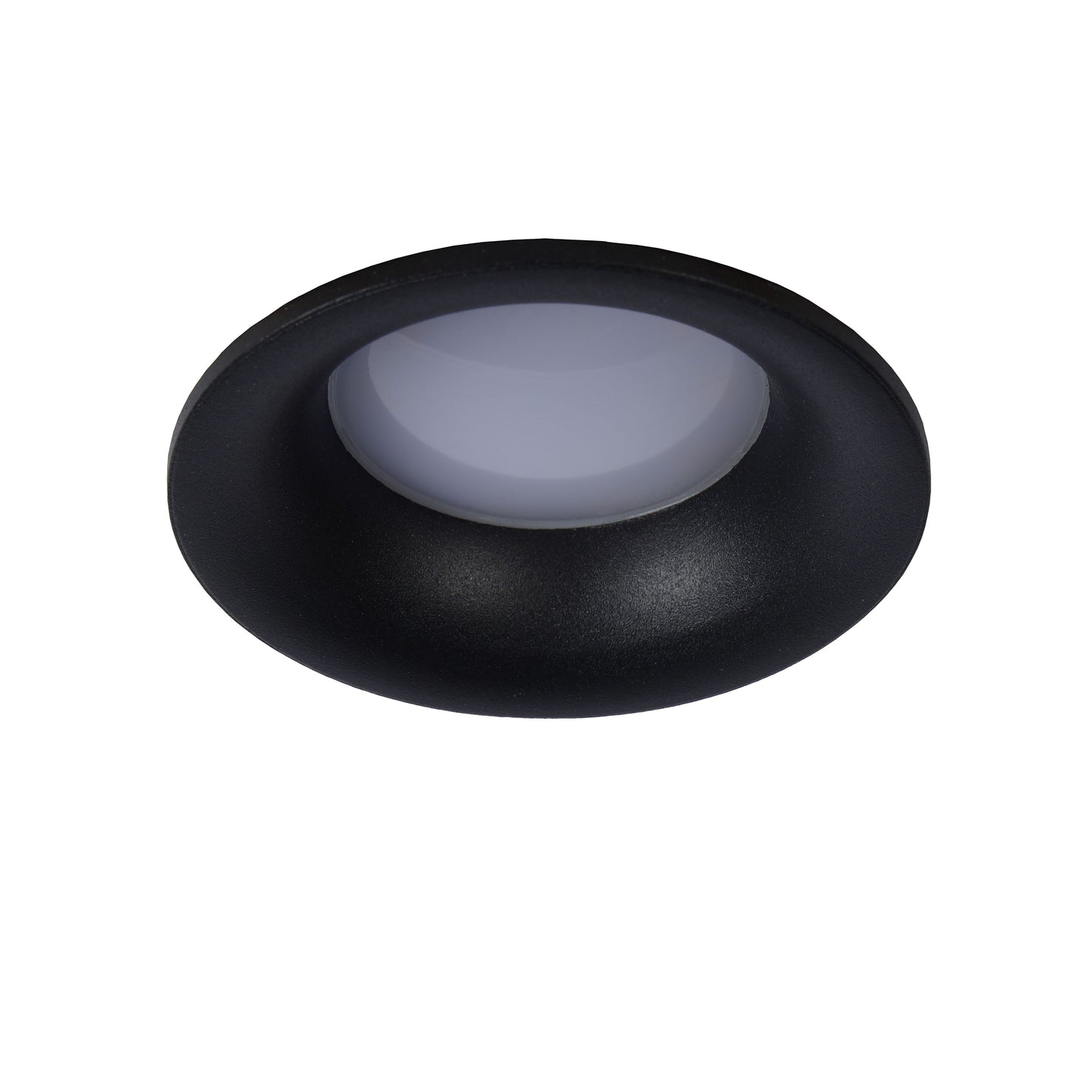 Lucide ZIVA - Recessed spotlight Bathroom - Ø 8,4 cm - 1xGU10 - IP44 - Black