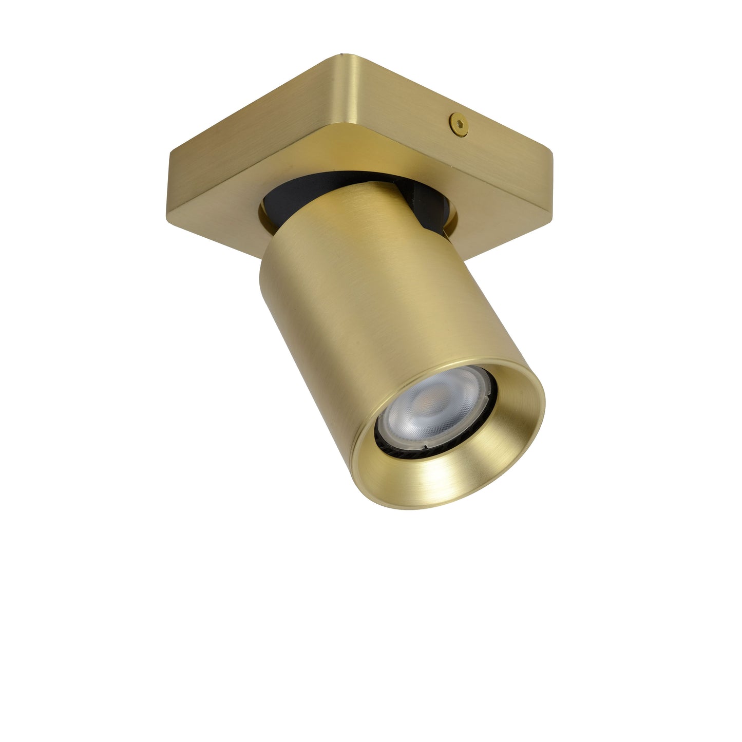 Lucide NIGEL - Ceiling spotlight - LED Dim to warm - GU10 - 1x5W 2200K/3000K - Matt Gold / Brass