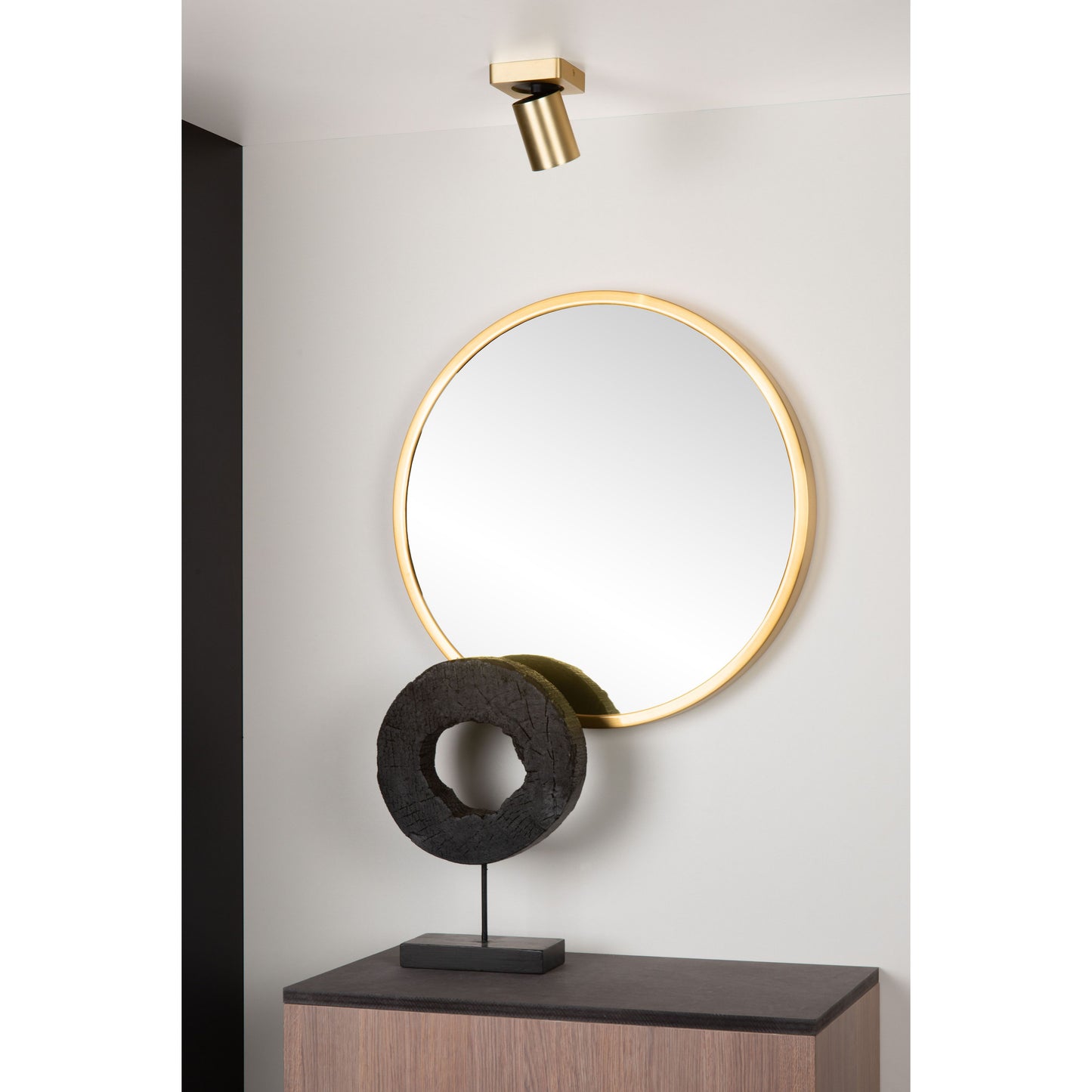 Lucide NIGEL - Ceiling spotlight - LED Dim to warm - GU10 - 1x5W 2200K/3000K - Matt Gold / Brass