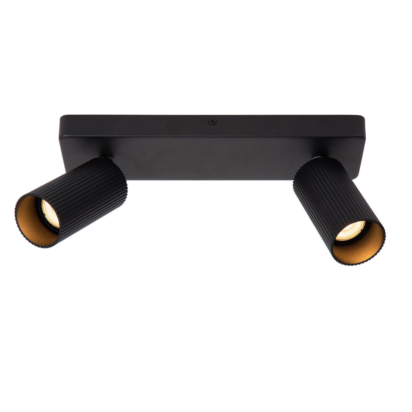 Lucide CLUBS - Ceiling spotlight - 2xGU10 - Black