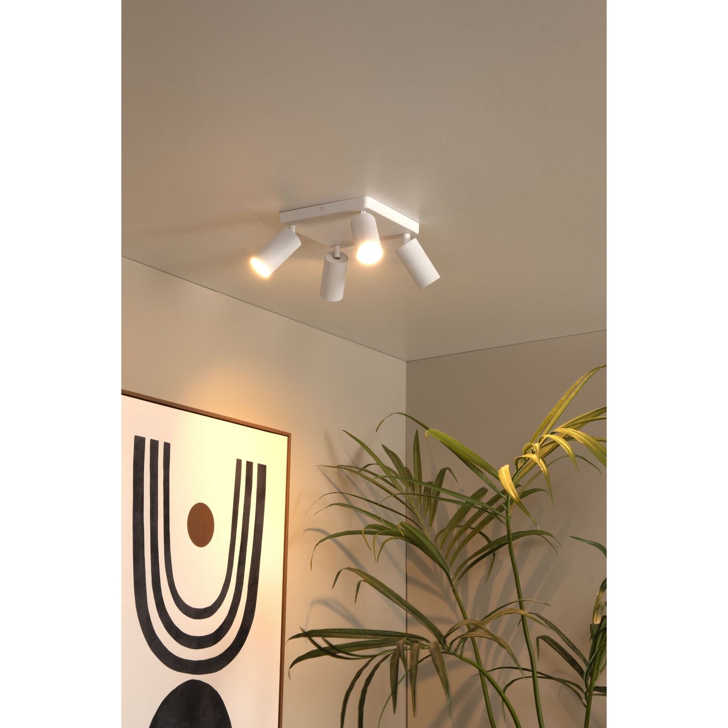 Lucide CLUBS - Ceiling spotlight - 4xGU10 - White