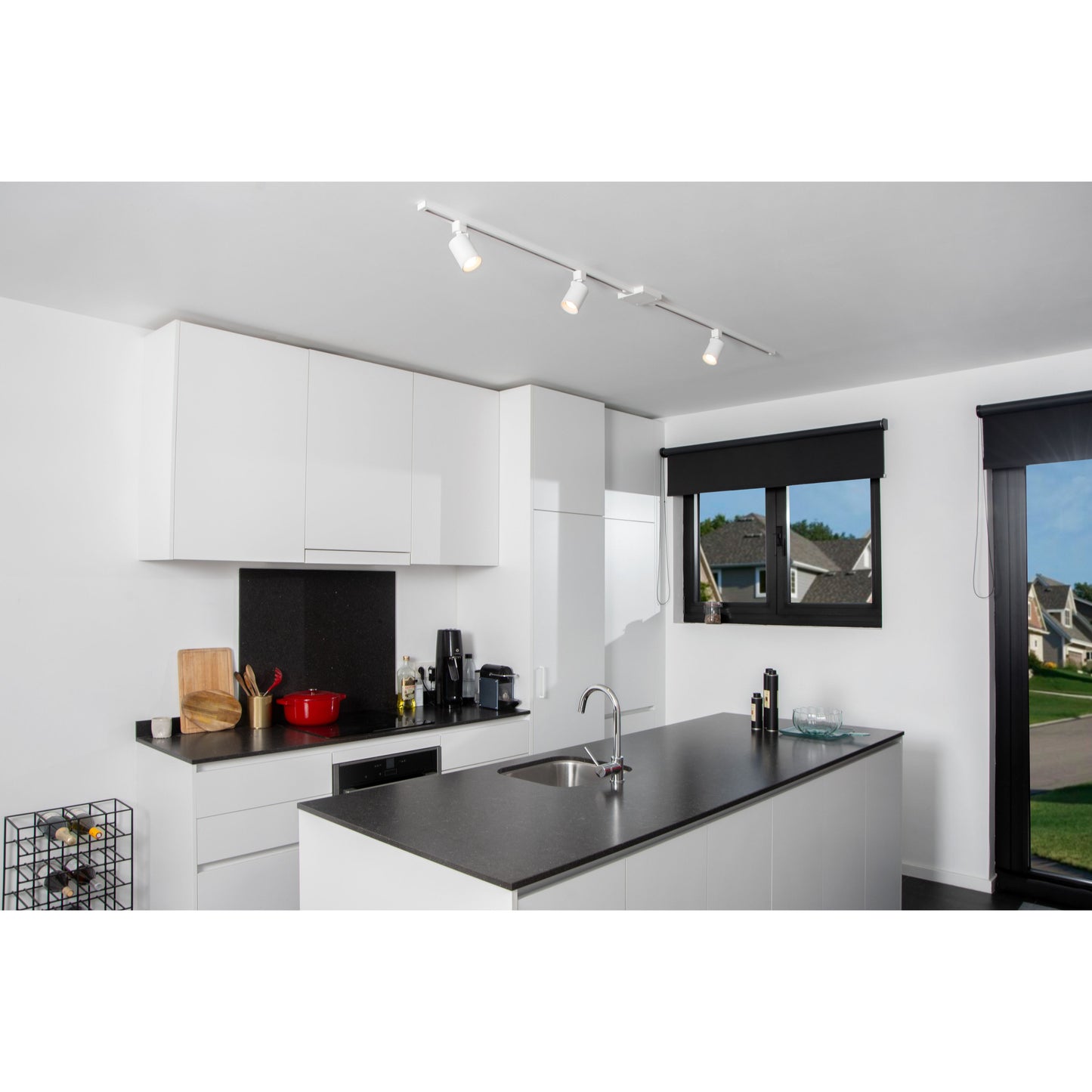 Lucide TRACK NIGEL Track spot - 1-circuit Track lighting system - 1xGU10 - White (Extension)