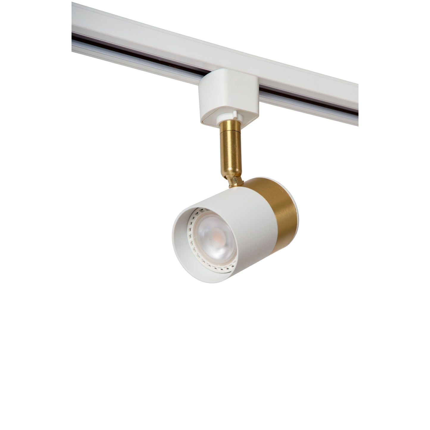 Lucide TRACK FLORIS Track spot - 1-circuit Track lighting system - 1xGU10 - White (Extension)