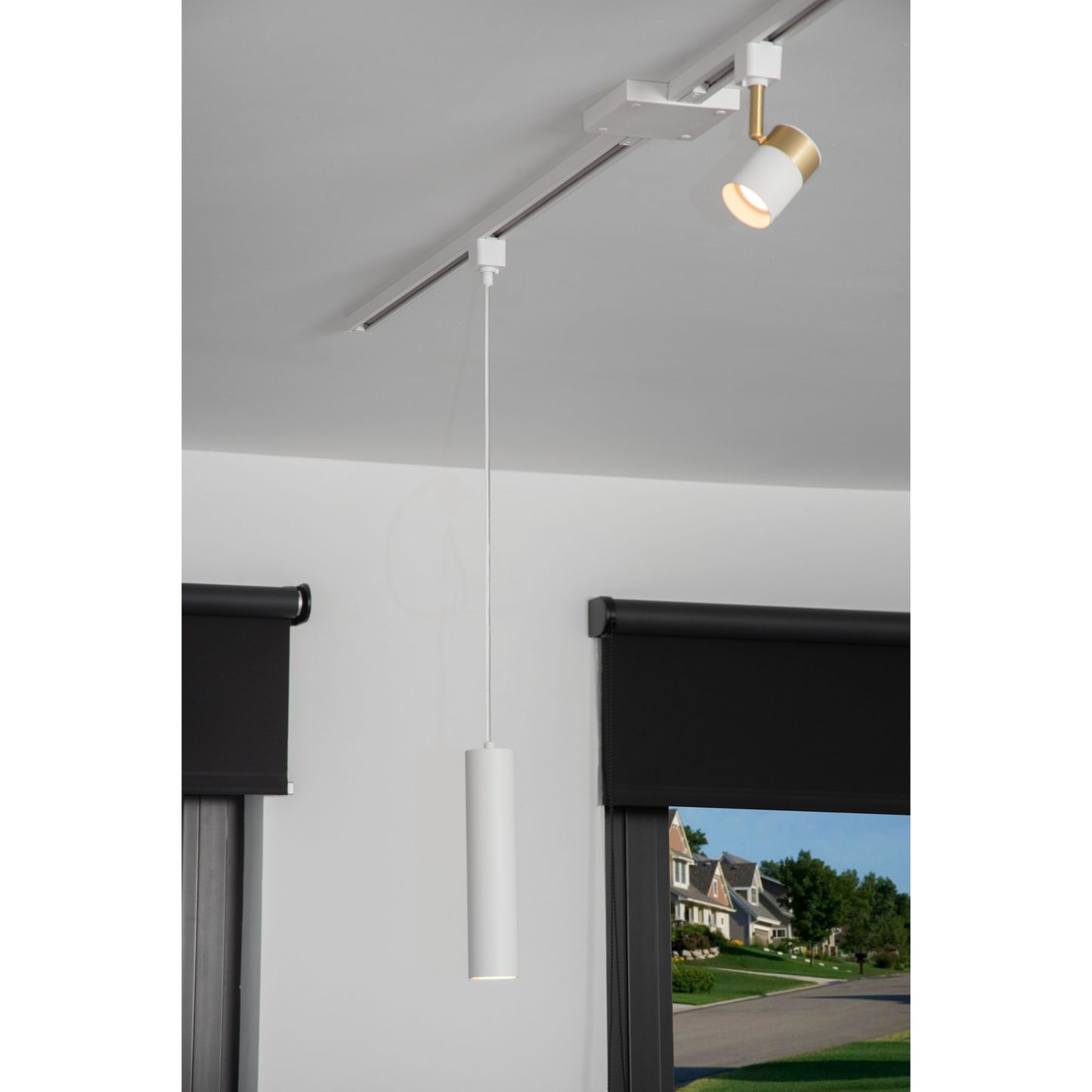 Lucide TRACK FLORIS Track spot - 1-circuit Track lighting system - 1xGU10 - White (Extension)