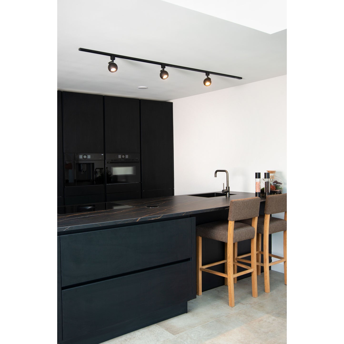 Lucide TRACK FAVORI Track spot - 1-circuit Track lighting system - 1xGU10 - Black (Extension)