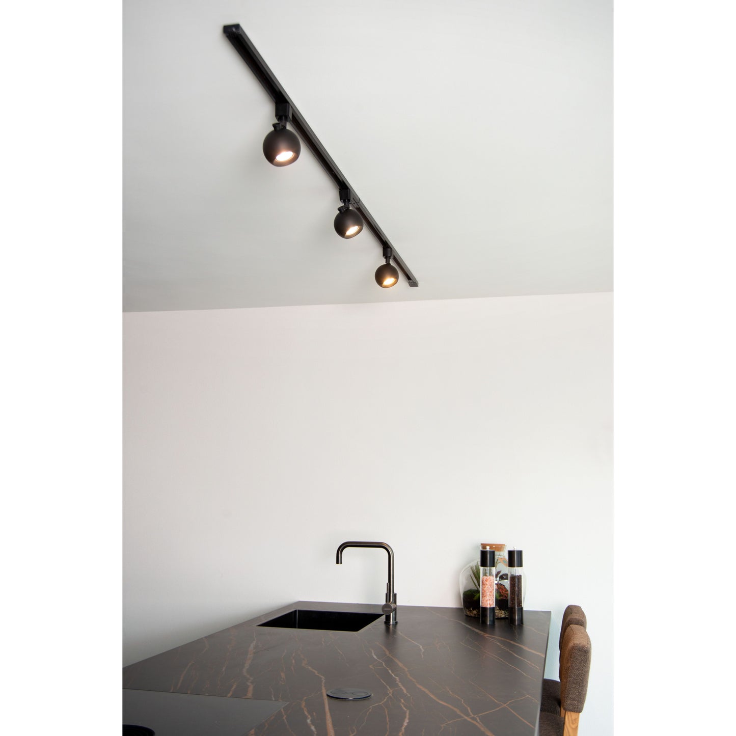 Lucide TRACK FAVORI Track spot - 1-circuit Track lighting system - 1xGU10 - Black (Extension)
