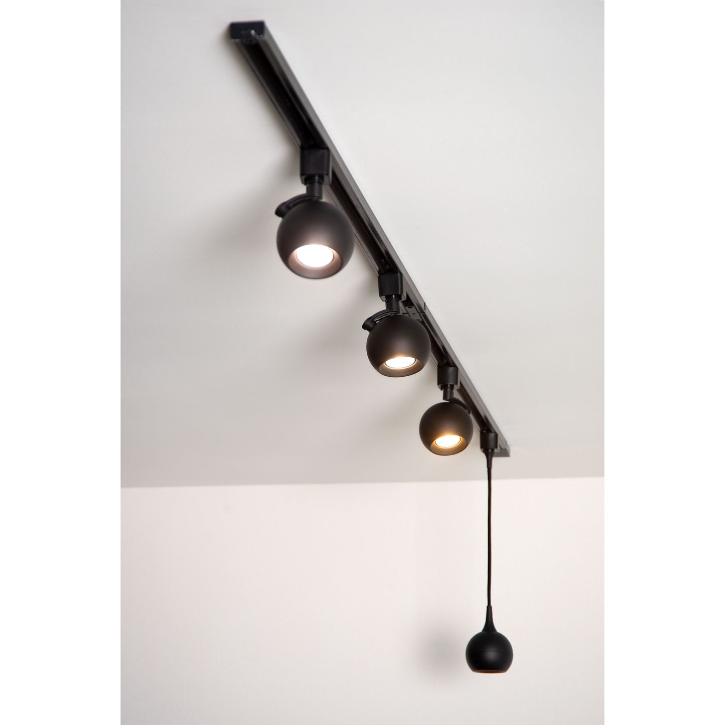 Lucide TRACK FAVORI Track spot - 1-circuit Track lighting system - 1xGU10 - Black (Extension)