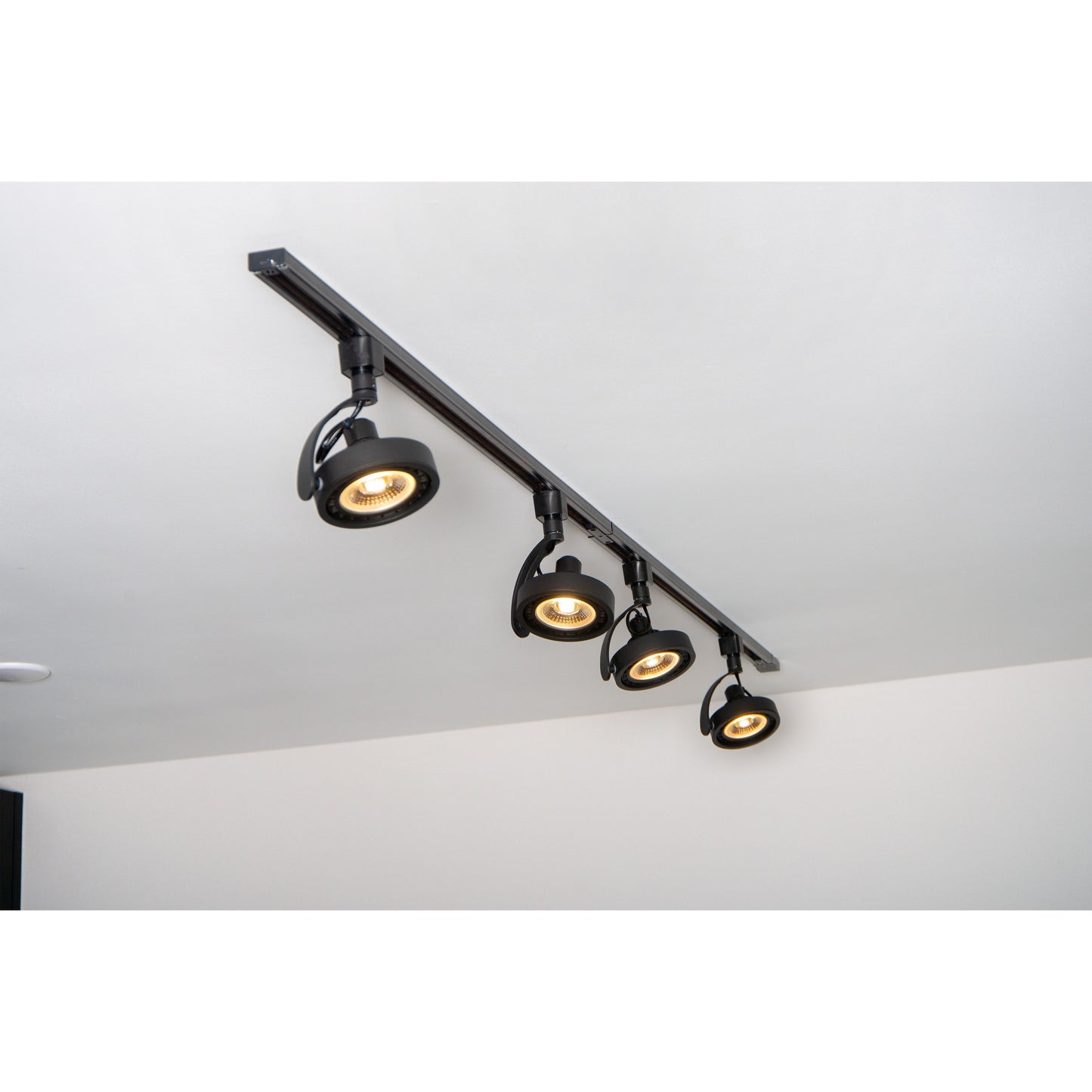 Lucide TRACK DORIAN Track spot - 1-circuit Track lighting system - 1xES111 - Black (Extension)