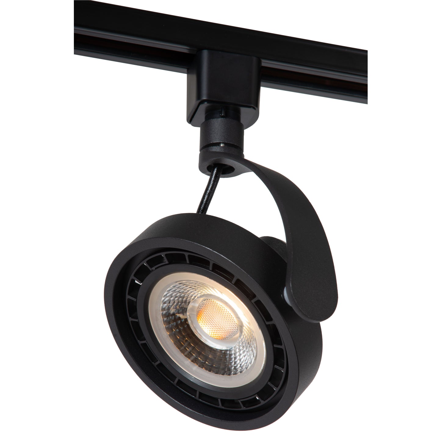 Lucide TRACK DORIAN Track spot - 1-circuit Track lighting system - 1xES111 - Black (Extension)