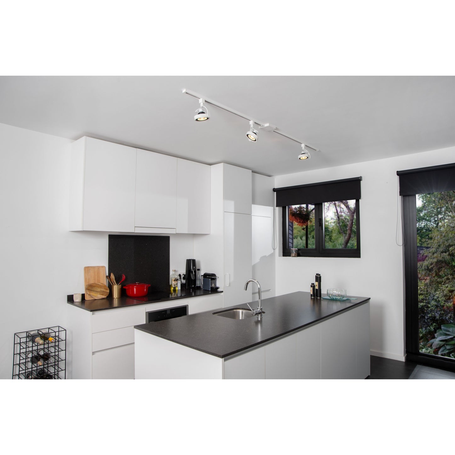 Lucide TRACK DORIAN Track spot - 1-circuit Track lighting system - 1xES111 - White (Extension)