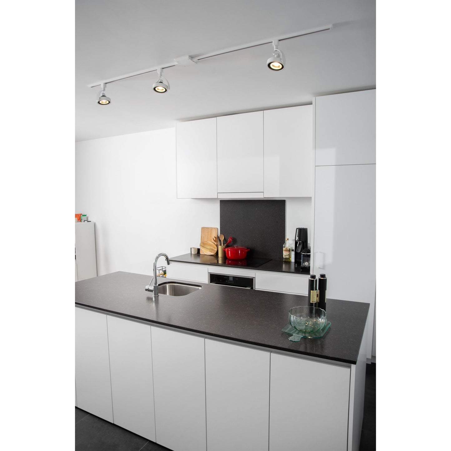 Lucide TRACK DORIAN Track spot - 1-circuit Track lighting system - 1xES111 - White (Extension)
