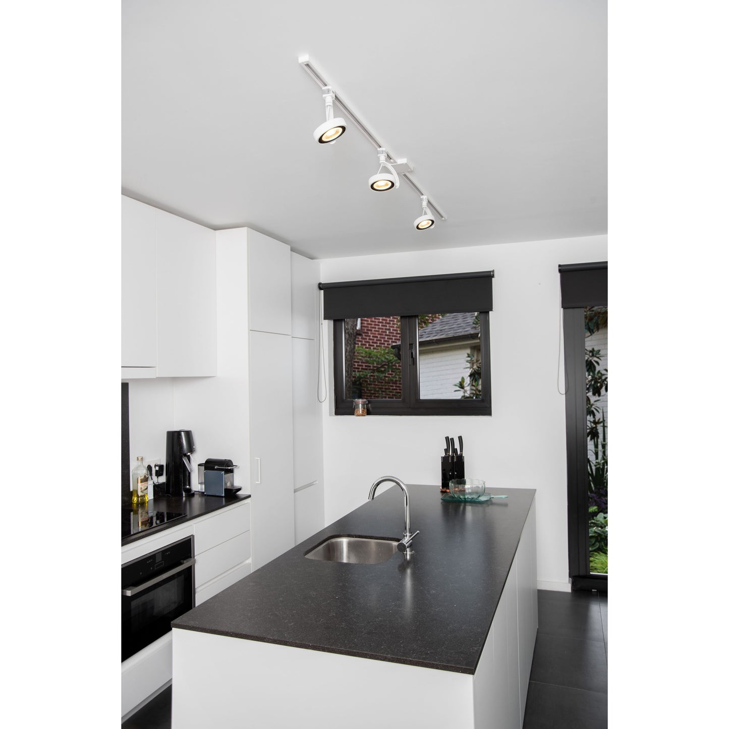 Lucide TRACK DORIAN Track spot - 1-circuit Track lighting system - 1xES111 - White (Extension)