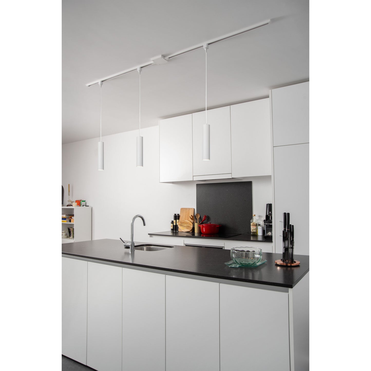 Lucide TRACK FLORIS pendant - 1-circuit Track lighting system - 1xGU10 - White (Extension)