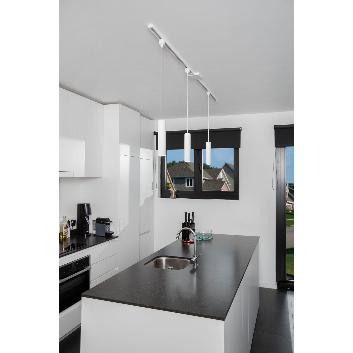Lucide TRACK FLORIS pendant - 1-circuit Track lighting system - 1xGU10 - White (Extension)