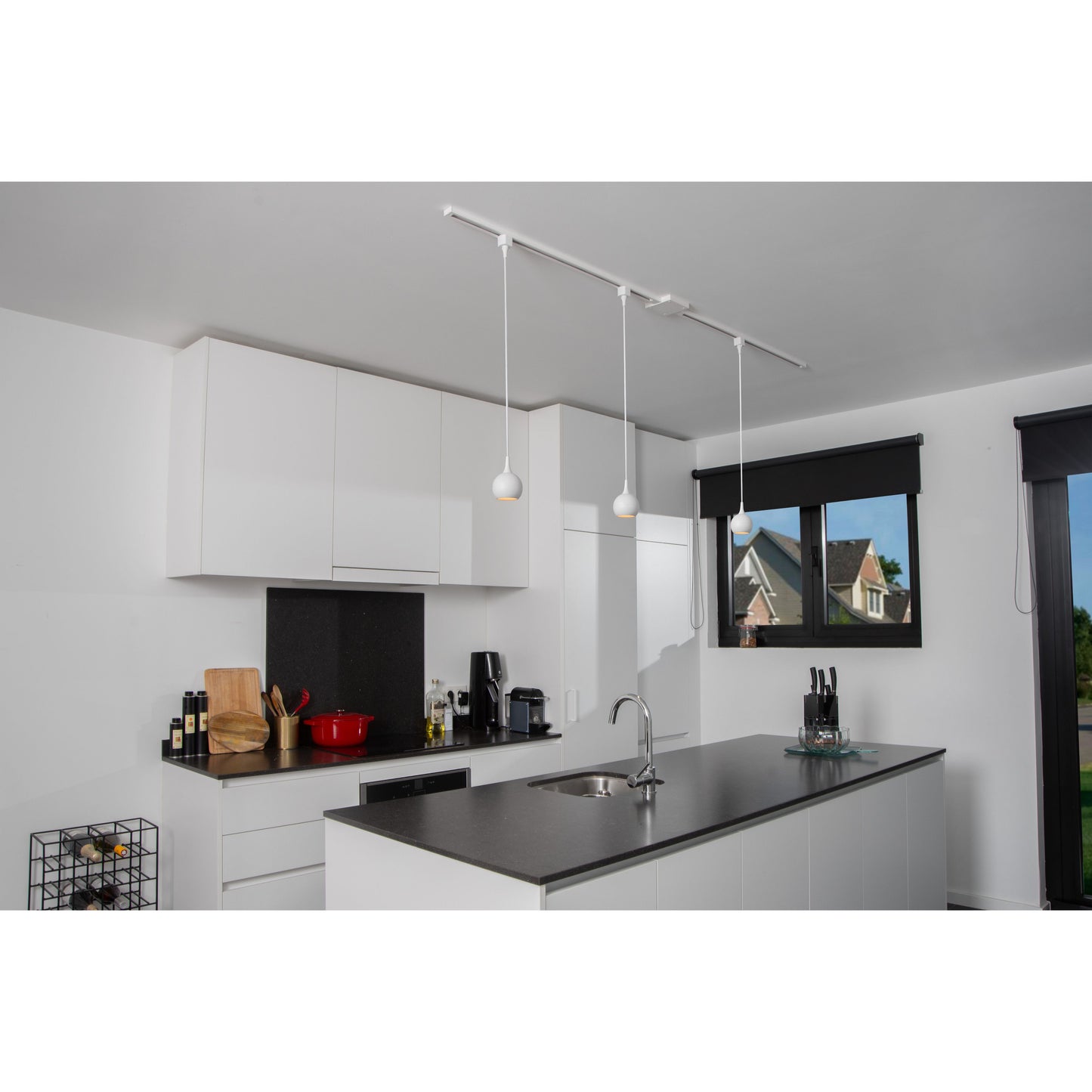 Lucide TRACK FAVORI pendant - 1-circuit Track lighting system - 1xGU10 - White (Extension)