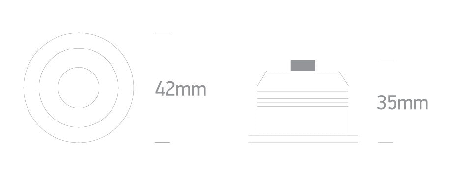 The 1W/2W LED Spots Aluminium