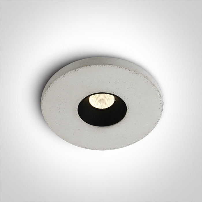 The Cement Look Recessed Cement + black reflector