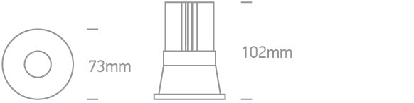 The COB Dark Light Range Interchangeable Reflector