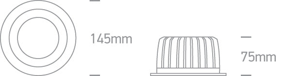 The COB Downlight Range Die Cast