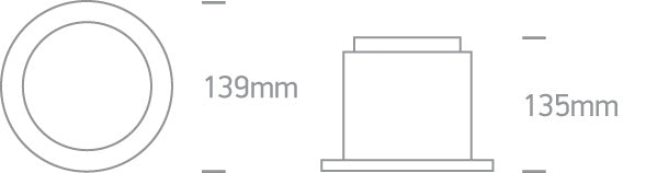 The Dark Light Downlights Aluminium