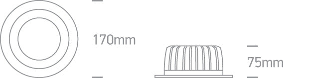 The COB Downlight Range Die Cast